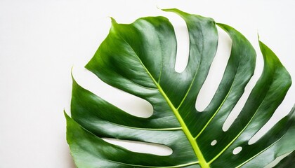 Canvas Print - monstera leaves plant isolated