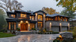 Custom built luxury house in the suburbs of Toronto, Canada. generative ai