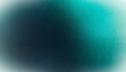 Wall Mural - teal green blue grainy color gradient background glowing noise texture cover header poster design