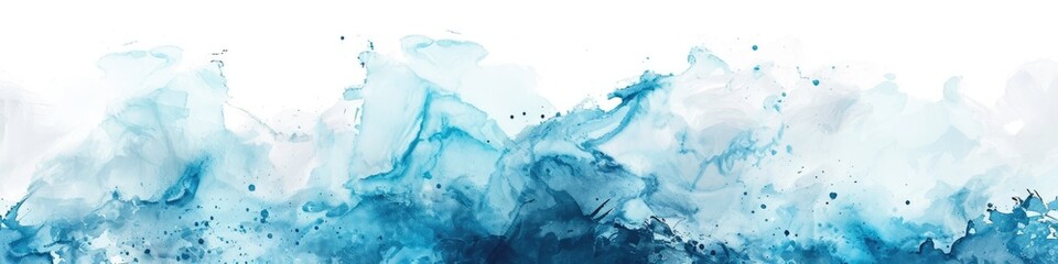 Wall Mural - Abstract watercolor background with a combination of white and blue tones