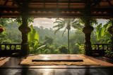 Fototapeta  - view of the meditation resort