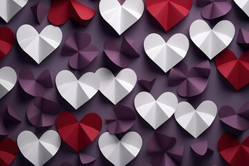 Wall Mural - Love's Romantic Heart: A Decorative Valentine's Day Card on a Beautiful Background