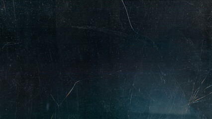 Wall Mural - distressed glass. broken texture. white dust scratches shattered distressed worn screen dark black b