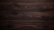 A Seamless And Polished Dark Brown Wood Texture Offering An Expansive Text Space, Ideal For A Sophisticated And Refined Website Banner - Generative AI