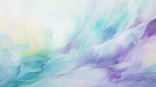 An Interplay Of Green And Cooling Blues In An Abstract Portrayal, Invoking A Sense Of Passionate Intensity Balanced With Serene Tranquility. - Generative AI