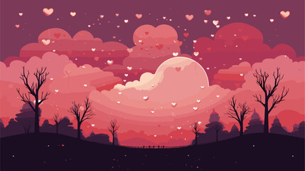 Wall Mural - small minimalist background illustration, line art style. one line, creative,anime. vector illustrat