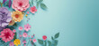 © ADDICTIVE STOCK - AI Generated Image Illustration of Mother’s Day banner with copy space and flowers