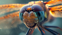 Close Up Of A Head Dragonfly
