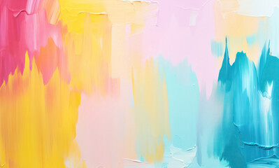 Wall Mural - abstract textured painting: a grunge background filled with colorful brush strokes and patterns