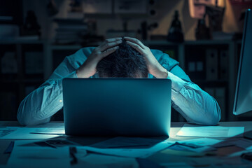 Wall Mural - stock photo critical computer fatal error computer glitch error fatal errors website crash problem