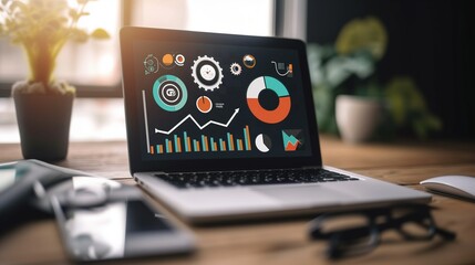 Wall Mural - search engine optimization, seo, background cover, the concept of optimization to raise the position