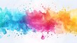 © SUTHARSHAN - abstract colorful watercolor background with multicolor dots