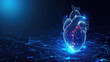 © PT - Cardiologist doctors examine patient heart functions and blood vessel on virtual interface.