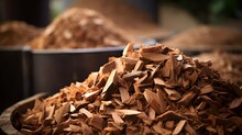 Wood Chips For Smoking Or Recycle.