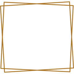 Wall Mural - Simple Square photo or picture frame or border transparent background 