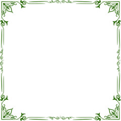 Wall Mural - Simple Square photo or picture frame or border transparent background 