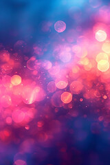 Wall Mural - blurry background with gradient, blue shades with purple and bokeh