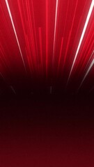 Wall Mural - gradient background of red and white neon bright lines coming from front to back and fading at cente