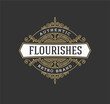 © calvinda - Vintage Flourishes Frame Banner Label