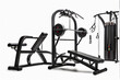 illustration of a bench in the gym