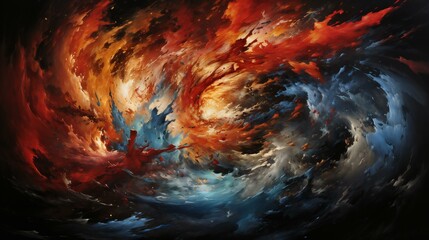 Wall Mural - Galactic Dreams: Abstract Fractal Design with Cosmic Elements and Ethereal Imagination