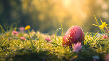 Easter Eggs In The Grass Wallpaper 