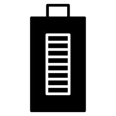 Sticker - Battery solid glyph icon