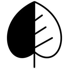 Poster - Leaf solid glyph icon