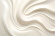 Texture of white cosmetic cream. Moisturizing cream background for dry skin care .White lotion beauty skincare cream texture cosmetic product background