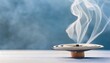 AI illustration of incense sticks shaped like a bowl emitting smoke
