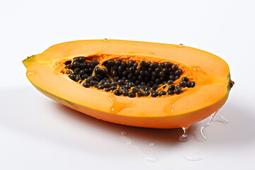 Wall Mural - papaya fruit theme design illustration, fresh papaya fruit and good to eat