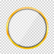 © Forgem - Golden circular metal frame - vector
