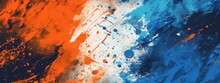 Vibrant Royal Blue And Orange Grunge Textures For Poster And Web Banner Design, Perfect For Extreme, Sportswear, Racing, Cycling, Football, Motocross