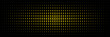 horizontal gold halftone of pound sterling currency sign on black for pattern and background.
