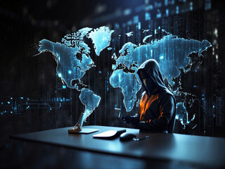 Wall Mural - Cyber Security Data Protection Business Privacy concept technology background.