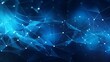 © Muhammad - abstract blue network lines glowing effect modern technology connected internet concept