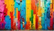 closeup of colorful messy painted urban wall texture modern pattern for wallpaper design creative urban city background abstract open composition