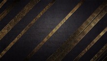 Black Background With Grunge Texture Decorated With Shiny Golden Lines Black Gold Luxury Background