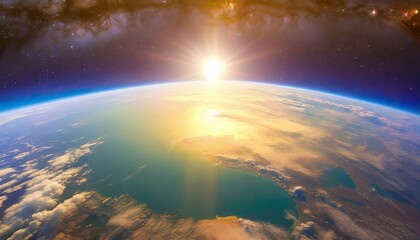 Canvas Print - beautiful planet earth seen from space