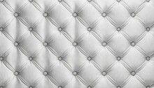 seamless subtle white diamond tufted upholstery pattern background texture overlay abstract soft puffy quilted sofa cushions or headboard displacement bump or height map 3d rendering