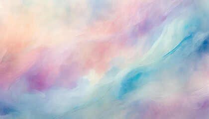 Wall Mural - abstract watercolor background with soft pastel swirls