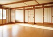 © Fahim - Japanese empty room wood on wooden floor japane