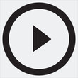 video player icon vector, play button, download, computer icons symbol download circle play icon EPS