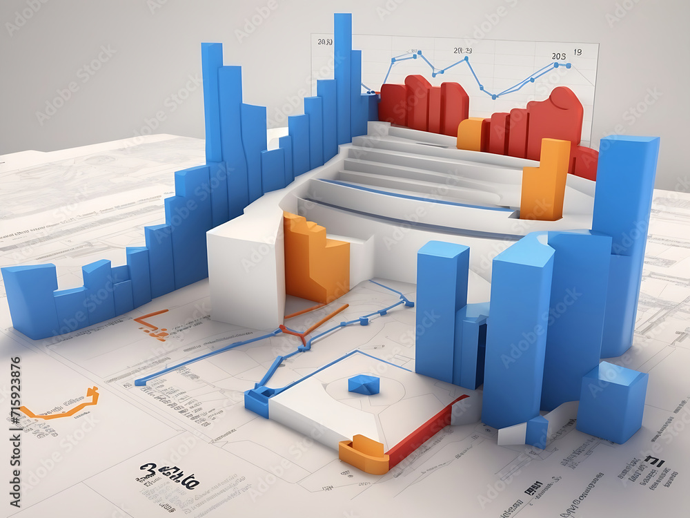 google analytics, 3d rendering design. Stock Illustration | Adobe Stock