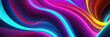 © Darren - Multicolored Abstract Neon Flowing Wavey Lines, banner