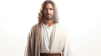 Canvas Print - Photograph of Jesus Christ on a chapter of the bible