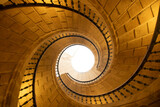 Fototapeta  - spiral staircase of   the old convent of Santo Domingo de Bonaval