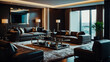 © P.W-PHOTO-FILMS - modern interiors trends in arrangement and furniture, Classy interiors, living room, living room and leather furniture