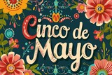 Fototapeta  - Banner or card for Cinco de Mayo celebration, holiday poster