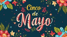 Banner Or Card For Cinco De Mayo Celebration, Holiday Poster